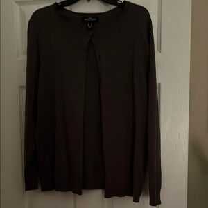 Eileen Fisher Dark Brown Cardigan